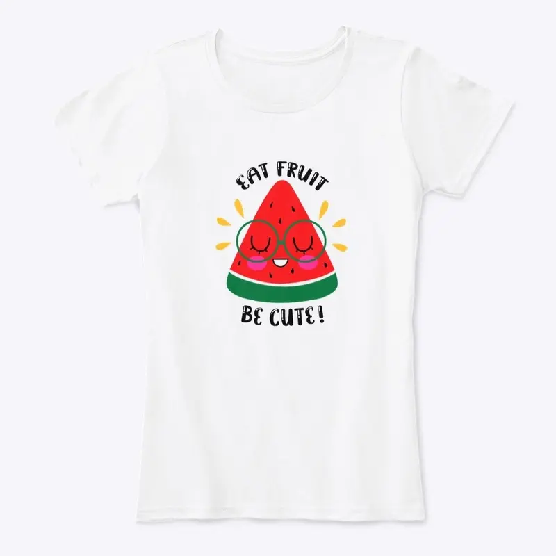 Womens Tee | Cute + Nerdy Watermelon 